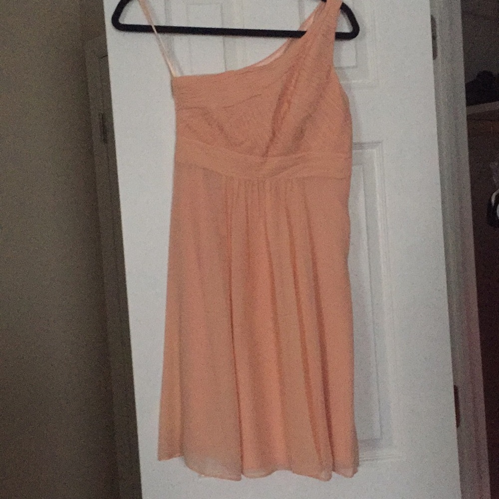 Silk Georgette Pleated one shoulder dress